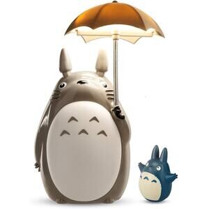 Totoro LED Night Light USB White Belly Lamp with Umbrella Plus Bonus Tumbler